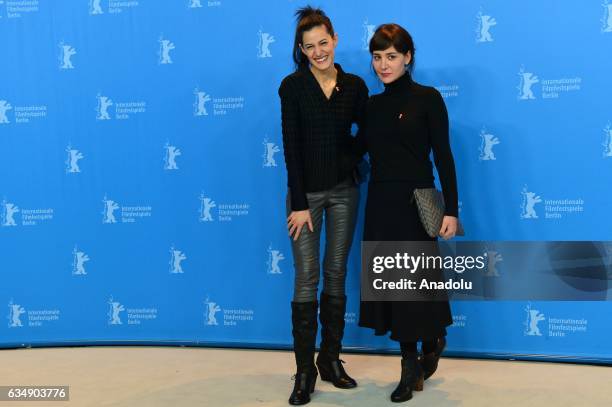 Director Ceylan Ozgun Ozcelik and Actress Algi Eke attend the photocall of "Kaygi / Inflame" during the 67th Berlinale International Film Festival...