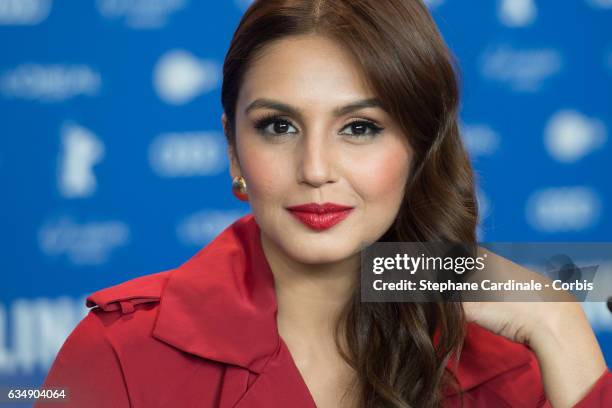 Actress Huma Qureshi attends the 'Viceroy's House' press conference during the 67th Berlinale International Film Festival Berlin at Grand Hyatt Hotel...
