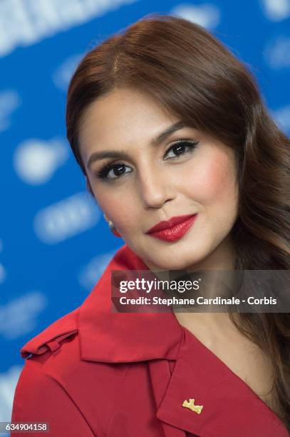 Actress Huma Qureshi attends the 'Viceroy's House' press conference during the 67th Berlinale International Film Festival Berlin at Grand Hyatt Hotel...