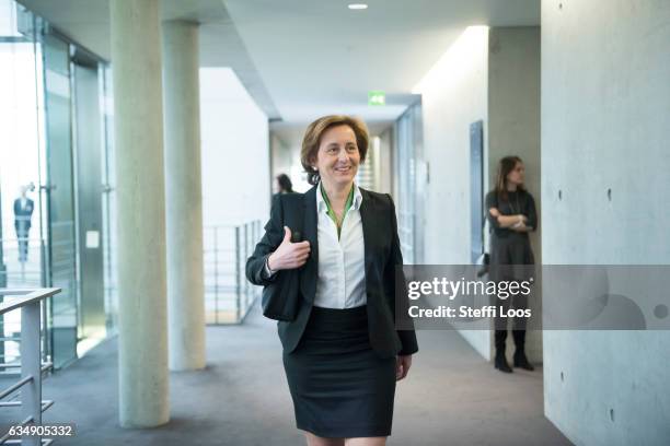 Beatrix von Storch, member of the right-wing populist Alternative for Germany political party arrives for a meeting before the election of the new...