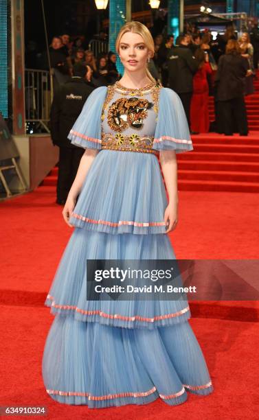 Anya Taylor-Joy attends the 70th EE British Academy Film Awards at Royal Albert Hall on February 12, 2017 in London, England.