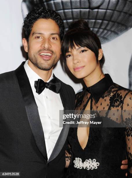 Actor Adam Rodriguez and Grace Gail arrive at the 48th NAACP Image Awards at Pasadena Civic Auditorium on February 11, 2017 in Pasadena, California.