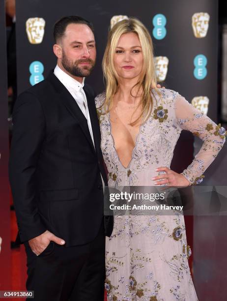 Preston J.Cook and Julia Stiles attend the 70th EE British Academy Film Awards at Royal Albert Hall on February 12, 2017 in London, England.