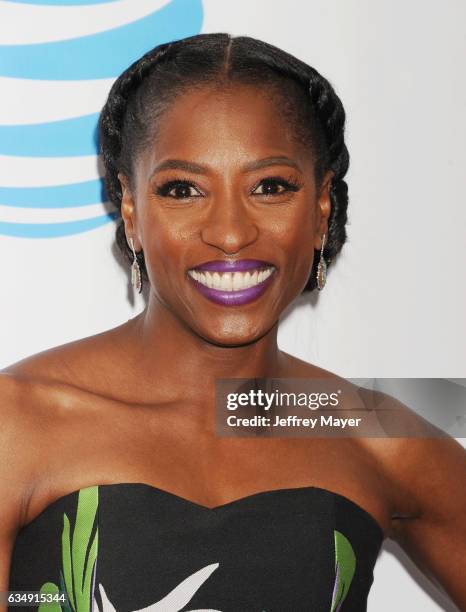 Actress Rutina Wesley arrives at the 48th NAACP Image Awards at Pasadena Civic Auditorium on February 11, 2017 in Pasadena, California.