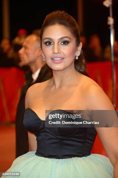 Actress Huma Qureshi attends the 'Viceroy's House' premiere during the 67th Berlinale International Film Festival Berlin at Berlinale Palace on...