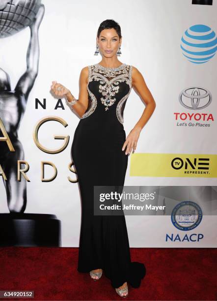 Model Nicole Murphy arrives at the 48th NAACP Image Awards at Pasadena Civic Auditorium on February 11, 2017 in Pasadena, California.