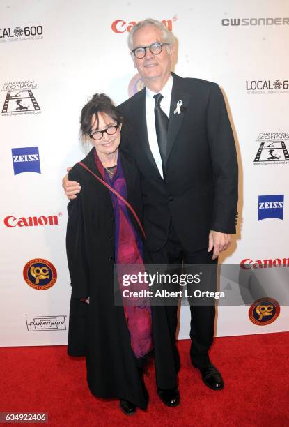 Mary Jo Deschanel and Caleb Deschanel at the 2017 Society Of Camera Operators Awards held at Loews Hollywood Hotel on February 11, 2017 in Hollywood,...