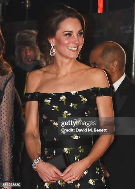 Catherine, Duchess of Cambridge, attend the 70th EE British Academy Film Awards at Royal Albert Hall on February 12, 2017 in London, England.