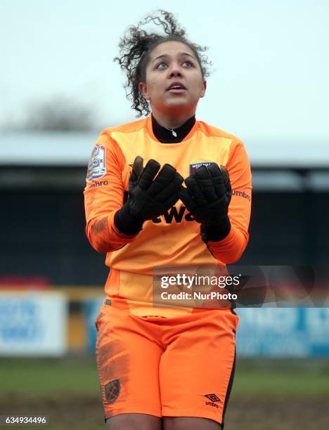 West Ham United Ladies Latoya Smith during FA Women's Premier League Southern Division West Ham United Ladies against Portsmouth Ladies at Arena...