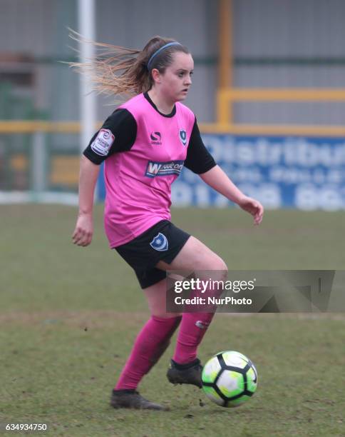 Ellie Bloomfield of Portsmouth Ladies during FA Women's Premier League Southern Division West Ham United Ladies against Portsmouth Ladies at Arena...