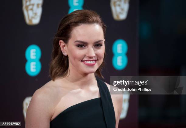 Daisy Ridley attends the 70th EE British Academy Film Awards at Royal Albert Hall on February 12, 2017 in London, England.