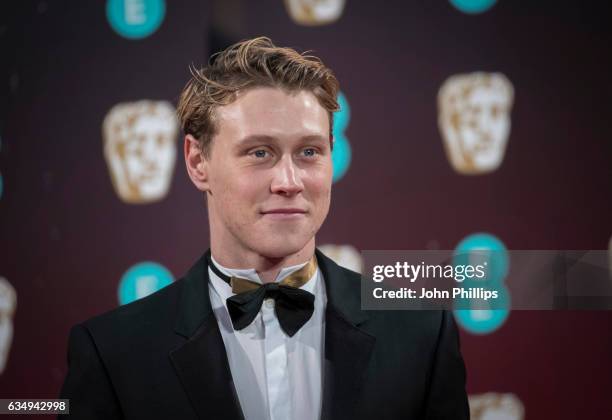 George MacKay attends the 70th EE British Academy Film Awards at Royal Albert Hall on February 12, 2017 in London, England.