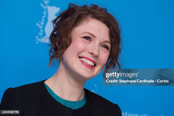 Actress Hannah Steele attends the 'The Young Karl Marx' photo call during the 67th Berlinale International Film Festival Berlin at Grand Hyatt Hotel...