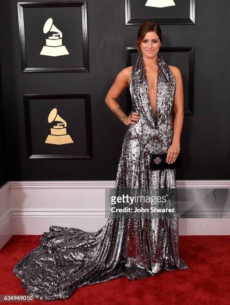 Recording artist Cassadee Pope attends The 59th GRAMMY Awards at STAPLES Center on February 12, 2017 in Los Angeles, California.