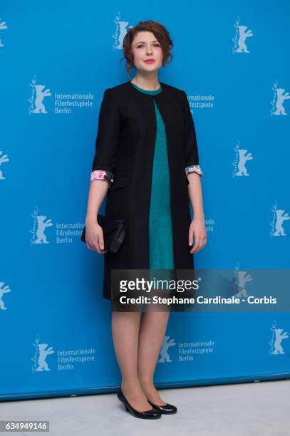 Actress Hannah Steele attends the 'The Young Karl Marx' photo call during the 67th Berlinale International Film Festival Berlin at Grand Hyatt Hotel...