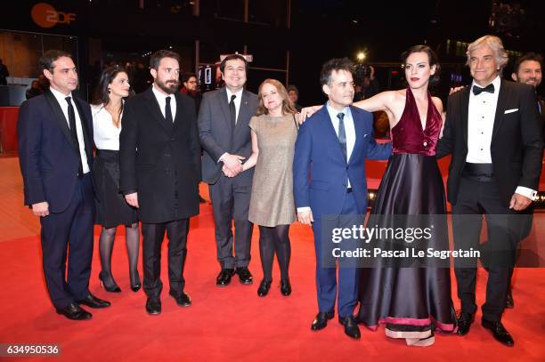 Co-producer Jonas Dornbach, Producer Pablo Larrain, Screenwriter Gonzalo Maza and a guest, Film director and screenwriter Sebastian Lelio, actress...