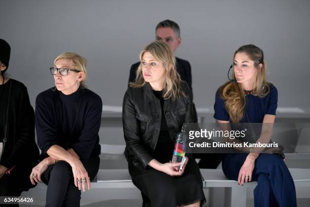 Designer Jenny Packham watches rehearsals for the Jenny Packham collection during, New York Fashion Week: The Shows at Gallery 3, Skylight Clarkson...