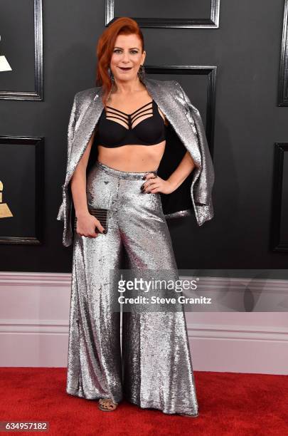 Michelle Pesce attends The 59th GRAMMY Awards at STAPLES Center on February 12, 2017 in Los Angeles, California.