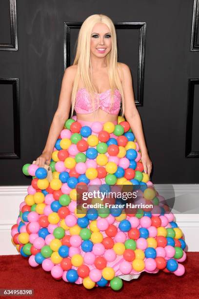 Recording artist Girl Crush attends The 59th GRAMMY Awards at STAPLES Center on February 12, 2017 in Los Angeles, California.