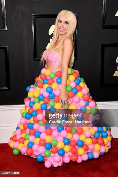 Recording artist Girl Crush attends The 59th GRAMMY Awards at STAPLES Center on February 12, 2017 in Los Angeles, California.