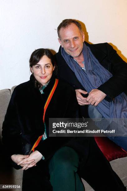 Amira Casar and carles Berling attend Gerard Depardieu sings Barbara, accompanied on the piano of Barbara by Gerard Daguere, who was Barbara's...