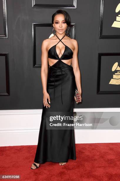 Singer-songwriter Tinashe attends The 59th GRAMMY Awards at STAPLES Center on February 12, 2017 in Los Angeles, California.