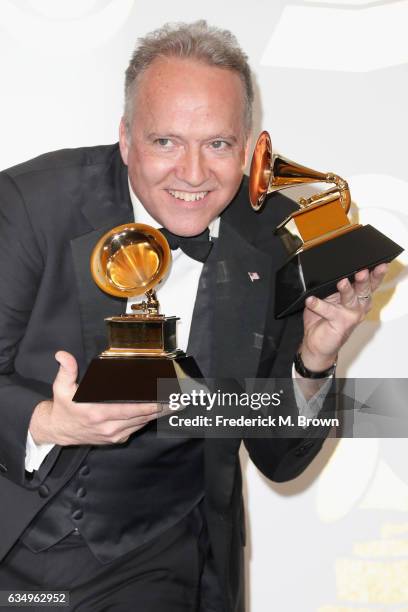 Composer Ted Nash, winner of Best Instrumental Composition for 'Spoken at Midnight' and Best Large Jazz Ensemble Album for 'Presidential Suite: Eight...