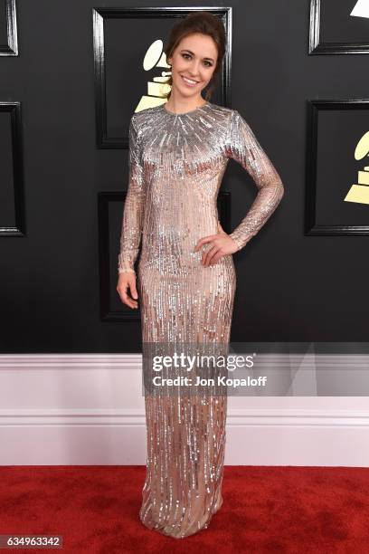 Singer Lauren Daigle attends The 59th GRAMMY Awards at STAPLES Center on February 12, 2017 in Los Angeles, California.