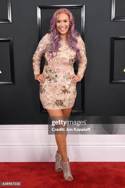 Singer Kaya Jones attends The 59th GRAMMY Awards at STAPLES Center on February 12, 2017 in Los Angeles, California.