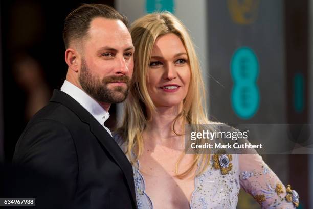 Preston J.Cook and Julia Stiles attend the 70th EE British Academy Film Awards at Royal Albert Hall on February 12, 2017 in London, England.