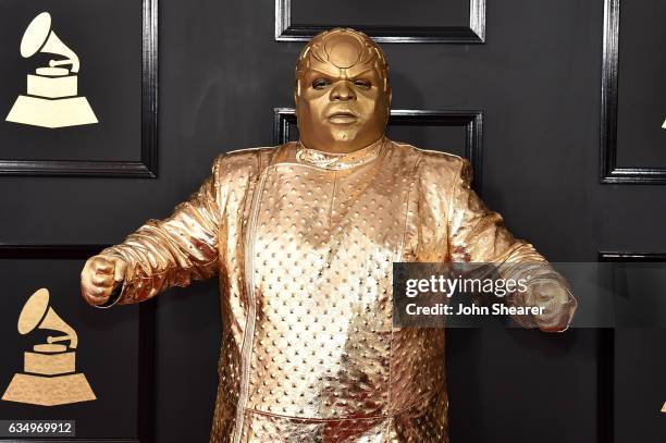 Recording artist Gnarly Davidson attends The 59th GRAMMY Awards at STAPLES Center on February 12, 2017 in Los Angeles, California.