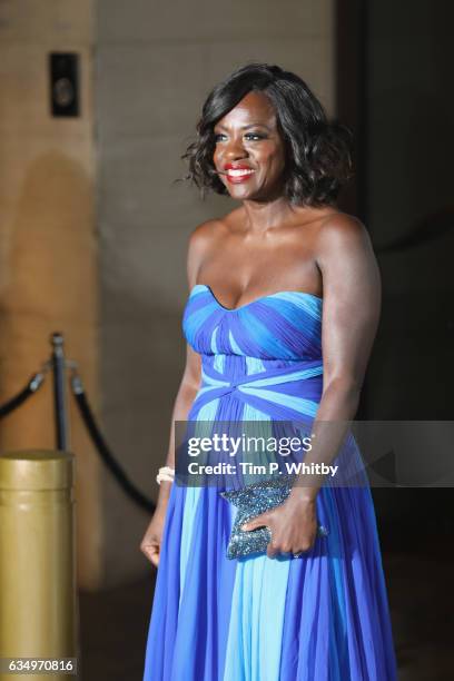 Viola Davis attends the official after party for the 70th EE British Academy Film Awards at The Grosvenor House Hotel on February 12, 2017 in London,...