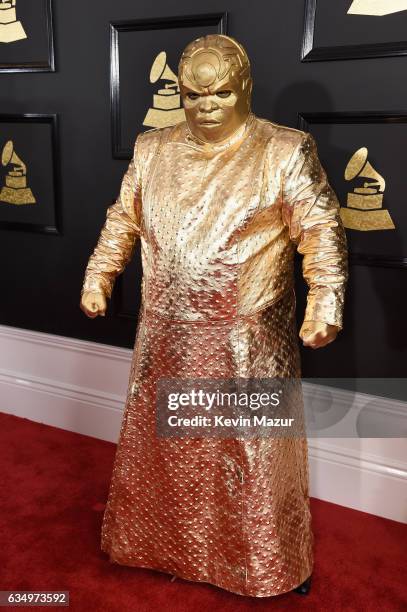 CeeLo Green attends The 59th GRAMMY Awards at STAPLES Center on February 12, 2017 in Los Angeles, California.