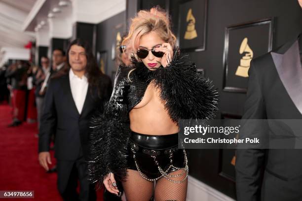 Musician Lady Gaga attends The 59th GRAMMY Awards at STAPLES Center on February 12, 2017 in Los Angeles, California.