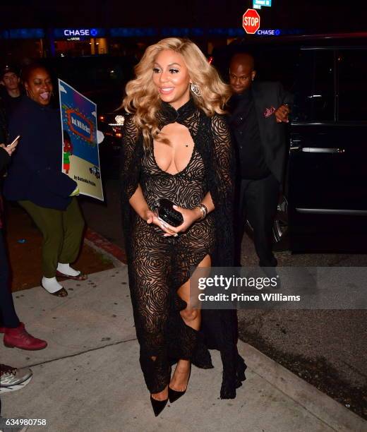 Tamar Braxton and Vincent Herbert seen on February 11, 2017 in Los Angeles, California.