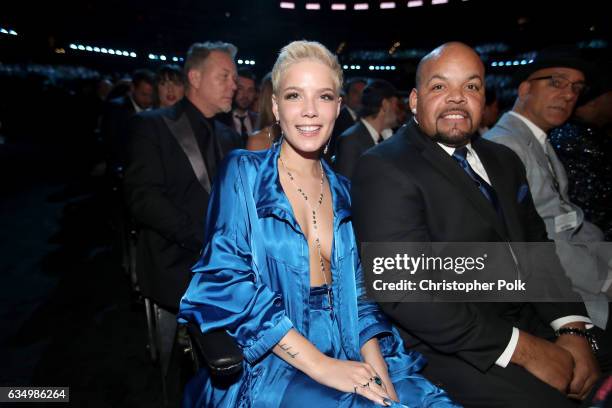 Singer Halsey during The 59th GRAMMY Awards at STAPLES Center on February 12, 2017 in Los Angeles, California.