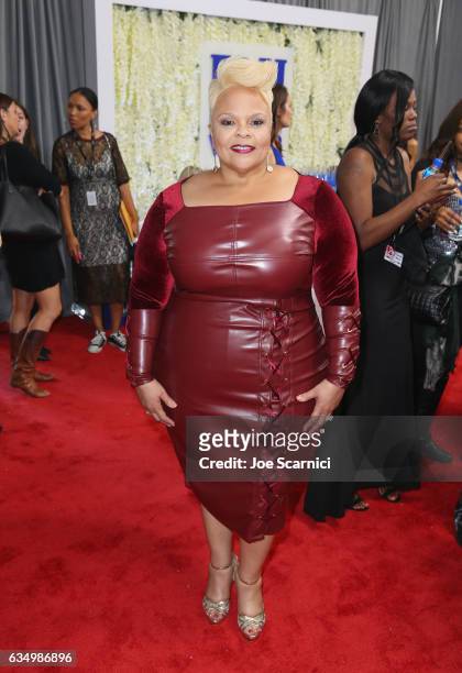 Recording artist Tamela Mann attends The 59th Annual GRAMMY Awards at STAPLES Center on February 12, 2017 in Los Angeles, California.