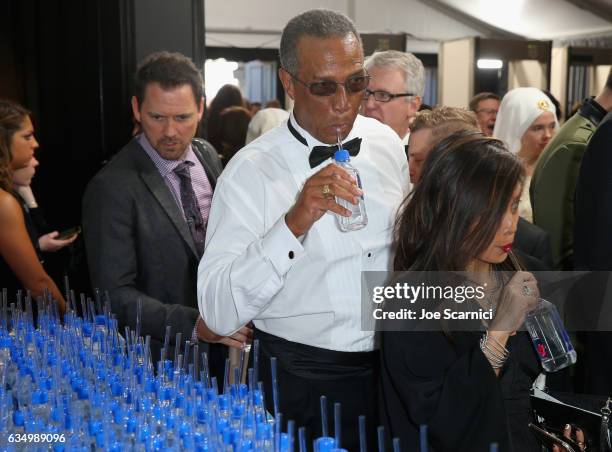 Fiji Water enjoyed by guests at The 59th Annual GRAMMY Awards at STAPLES Center on February 12, 2017 in Los Angeles, California.