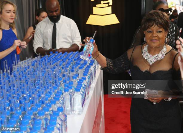 Fiji Water enjoyed by guests at The 59th Annual GRAMMY Awards at STAPLES Center on February 12, 2017 in Los Angeles, California.
