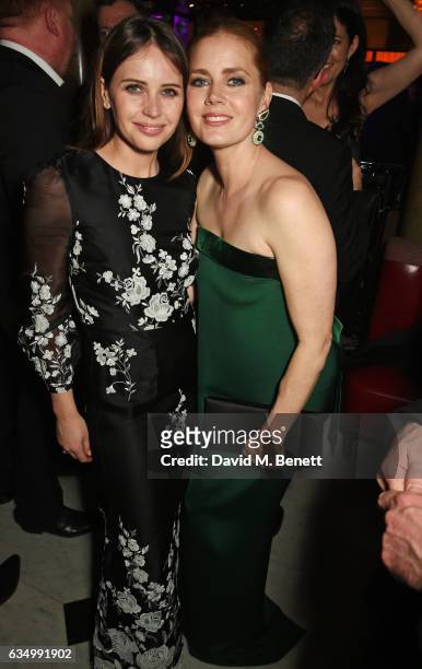 Felicity Jones and Amy Adams attend The Weinstein Company, Entertainment Film Distributors, Studiocanal 2017 BAFTA After Party in partnership with...