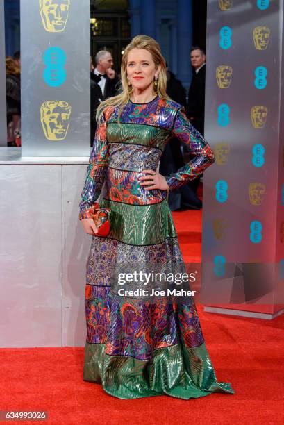 Edith Bowman attends the 70th EE British Academy Film Awards at Royal Albert Hall on February 12, 2017 in London, England.