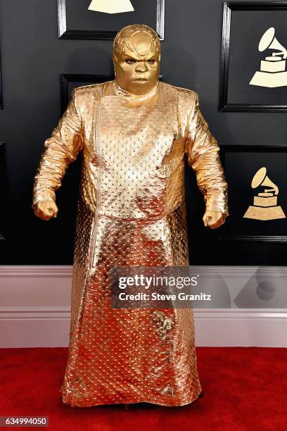 Singer Gnarly Davidson attends The 59th GRAMMY Awards at STAPLES Center on February 12, 2017 in Los Angeles, California.