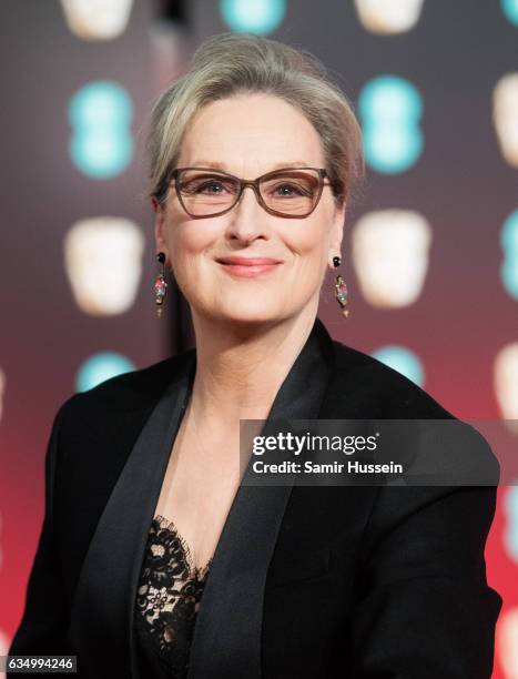 Meryl Streep attends the 70th EE British Academy Film Awards at Royal Albert Hall on February 12, 2017 in London, England.
