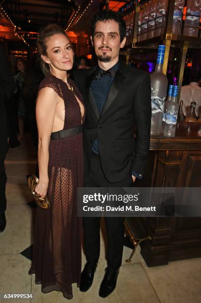 Olivia Hamilton and Damien Chazelle attend The Weinstein Company, Entertainment Film Distributors, Studiocanal 2017 BAFTA After Party in partnership...