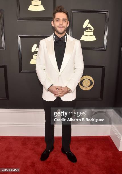 Singer/Songwriter Thomas Rhett attends The 59th GRAMMY Awards at STAPLES Center on February 12, 2017 in Los Angeles, California.