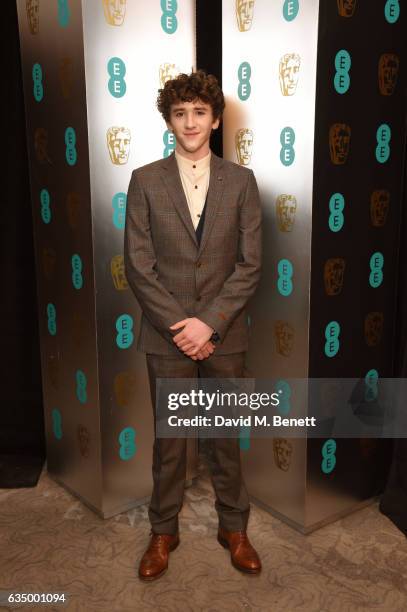 Art Parkinson attends the official After Party Dinner for the EE British Academy Film Awards at Grosvenor House on February 12, 2017 in London,...