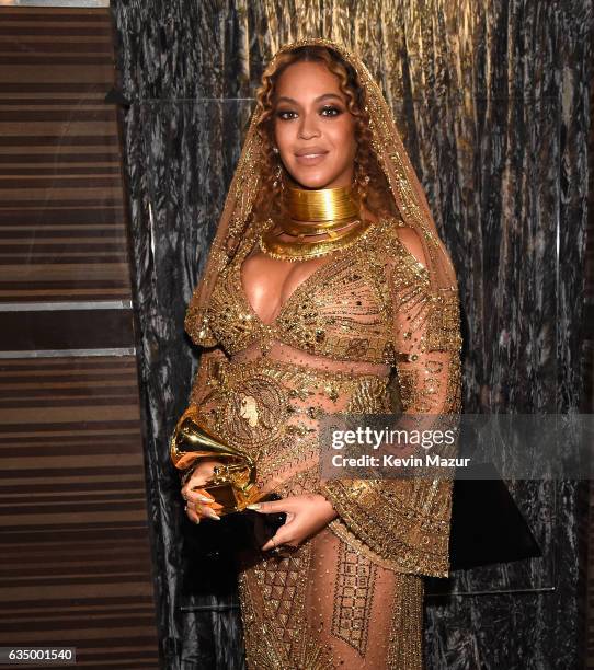 Beyonce attends The 59th GRAMMY Awards at STAPLES Center on February 12, 2017 in Los Angeles, California.