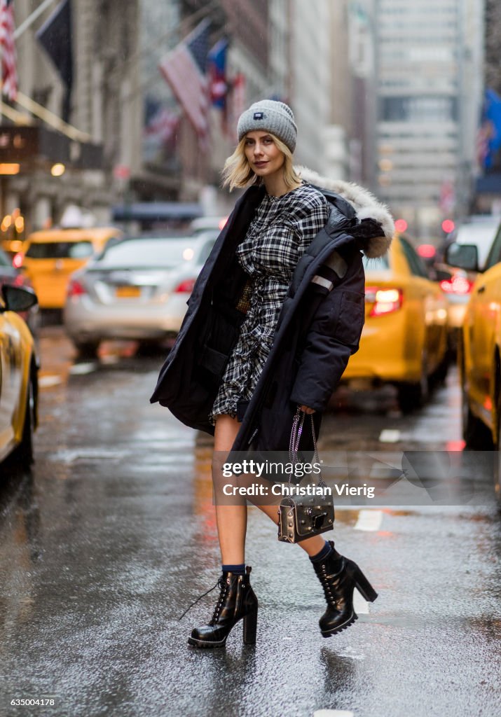 Street Style - New York Fashion Week February 2017 - Day 4