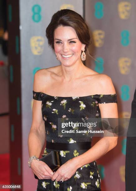 Catherine, Duchess of Cambridge attends the 70th EE British Academy Film Awards at Royal Albert Hall on February 12, 2017 in London, England.