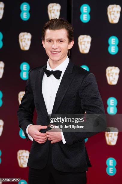 Tom Holland attends the 70th EE British Academy Film Awards at Royal Albert Hall on February 12, 2017 in London, England.